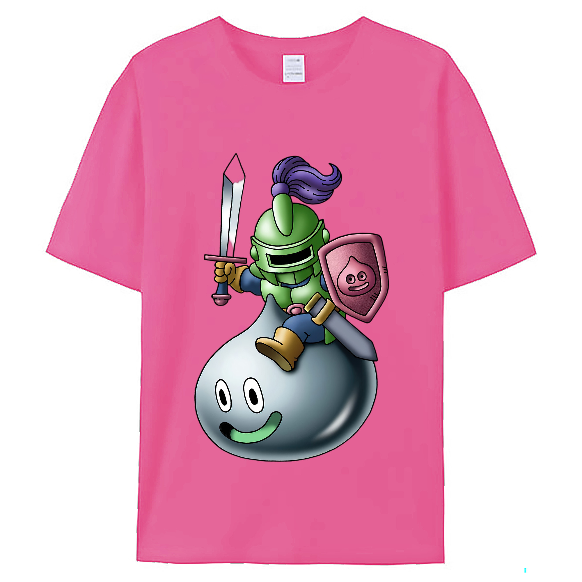 （画像用） ドラゴンクエスト Doragon Kuesuto Dragon Quest レディースカジュアルプリントTシャツ（綿100％）